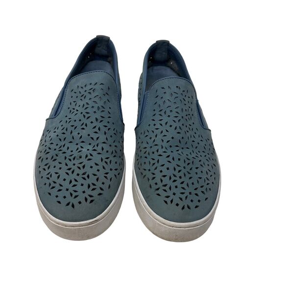 Vionic Splendid‎ Midi Perforated Nubuck Slip On Comfort Walking Sneaker 8.5 Blue - Picture 3 of 7
